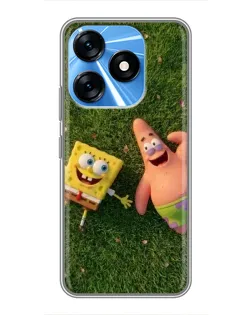Чехол для TECNO Spark 10 с картинкой «Друзья на лужайке»