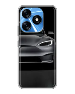 Чехол для TECNO Spark 10 с картинкой «Tesla Model S Look» Чехол для TECNO Spark 10 с картинкой «Tesla Model S Look»