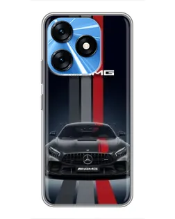 Чехол для TECNO Spark 10 с картинкой «Mercedes — белый карбон» Чехол для TECNO Spark 10 с картинкой «Mercedes — белый карбон»