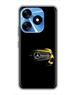 Чехол для TECNO Spark 10 с картинкой «Mercedes — ретро стиль»