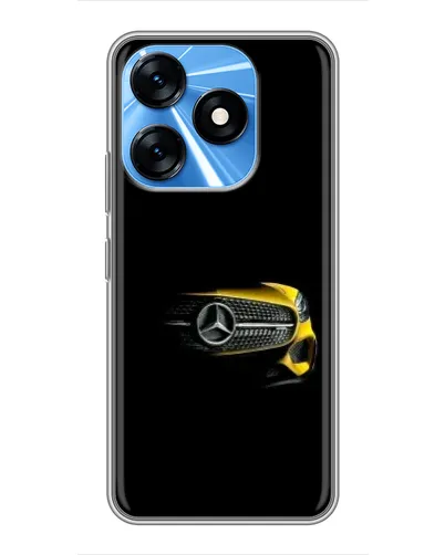 Чехол для TECNO Spark 10 с картинкой «Mercedes — ретро стиль»