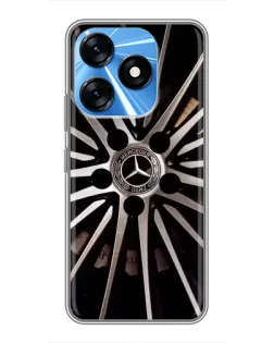 Чехол для TECNO Spark 10 с картинкой «Диск Mercedes»