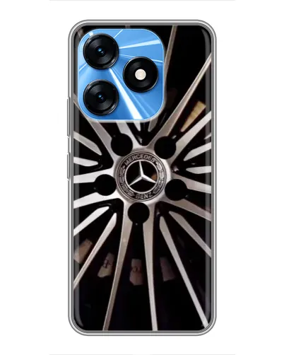 Чехол для TECNO Spark 10 с картинкой «Диск Mercedes»