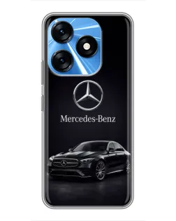 Чехол для TECNO Spark 10 с картинкой «Mercedes — решетка радиатора»