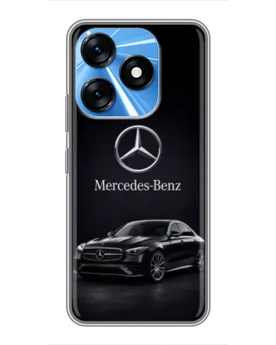 Чехол для TECNO Spark 10 с картинкой «Mercedes — решетка радиатора»
