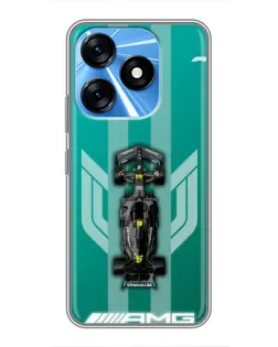 Чехол для TECNO Spark 10 с картинкой «Mercedes AMG Petronas»