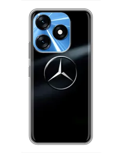 Чехол для TECNO Spark 10 с картинкой «Mercedes на металле» Чехол для TECNO Spark 10 с картинкой «Mercedes на металле»