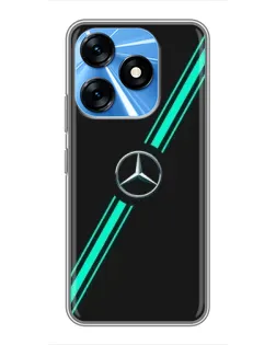 Чехол для TECNO Spark 10 с картинкой «Спортивные линии Mercedes» Чехол для TECNO Spark 10 с картинкой «Спортивные линии Mercedes»