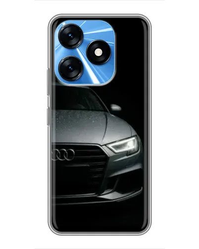 Чехол для TECNO Spark 10 с картинкой «Audi — детализация кузова»