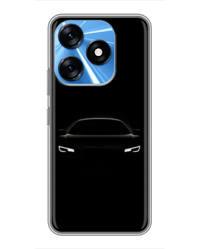Чехол для TECNO Spark 10 с картинкой «Взгляд Audi в темноте»
