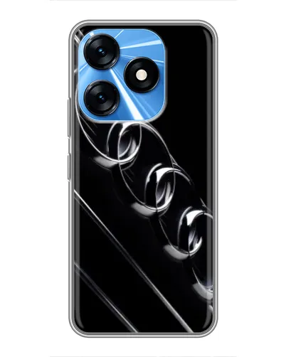 Чехол для TECNO Spark 10 с картинкой «Audi — абстрактные кольца»