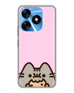 Чехол для TECNO Spark 10 с картинкой «Pusheen и печенье» Чехол для TECNO Spark 10 с картинкой «Pusheen и печенье»