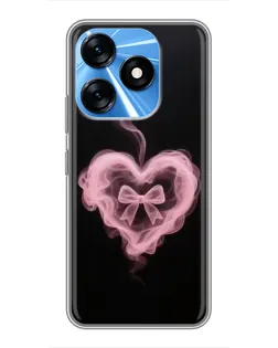 Чехол для TECNO Spark 10 с картинкой «Дымчатое сердце»