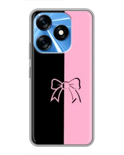 Чехол для TECNO Spark 10 с картинкой «Половинки банта» Чехол для TECNO Spark 10 с картинкой «Половинки банта»