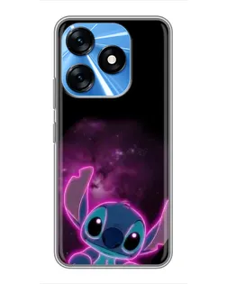 Чохол для TECNO Spark 10 з картинкою «Неоновий Stitch»