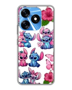 Чохол для TECNO Spark 10 з картинкою «Стікери Stitch та Angel»