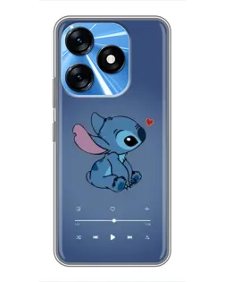 Чохол для TECNO Spark 10 з картинкою «Музичний Stitch»