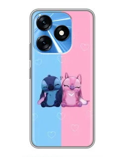 Чохол для TECNO Spark 10 з картинкою «Stitch та Angel Love»