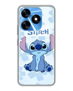 Чохол для TECNO Spark 10 з картинкою «Stitch серед квітів»