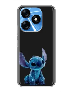 Чохол для TECNO Spark 10 з картинкою «Стіч на чорному»