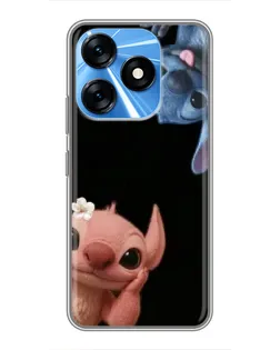 Чохол для TECNO Spark 10 з картинкою «Фіолетовий туман троянд»