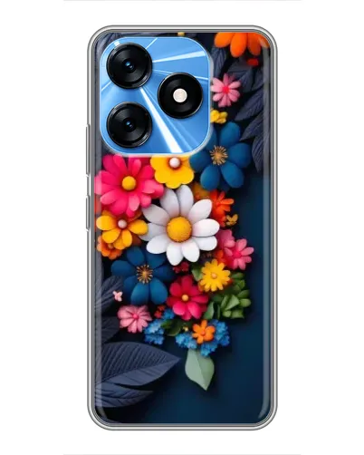 Чехол для TECNO Spark 10 с картинкой «Цветочная феерия» Чехол для TECNO Spark 10 с картинкой «Цветочная феерия»