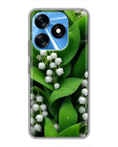 Чехол для TECNO Spark 10 с картинкой «Ландыши в зелени» Чехол для TECNO Spark 10 с картинкой «Ландыши в зелени»