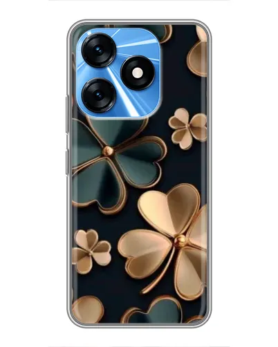 Чехол для TECNO Spark 10 с картинкой «Клевер в золоте» Чехол для TECNO Spark 10 с картинкой «Клевер в золоте»