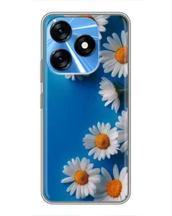 Чехол для TECNO Spark 10 с картинкой «Белоснежные маргаритки»