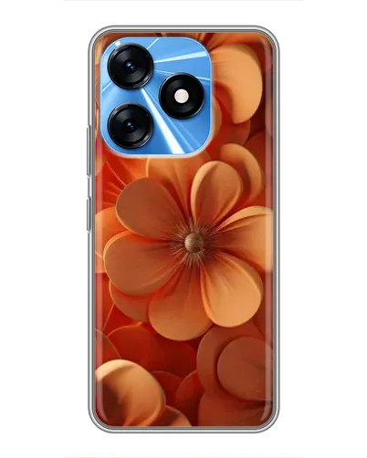 Чехол для TECNO Spark 10 с картинкой «Оранжевый макро цветок» Чехол для TECNO Spark 10 с картинкой «Оранжевый макро цветок»