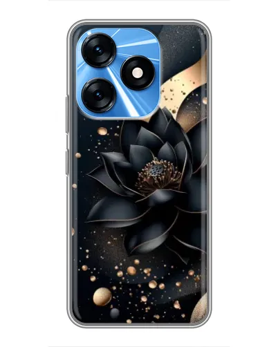 Чехол для TECNO Spark 10 с картинкой «Черный лотос» Чехол для TECNO Spark 10 с картинкой «Черный лотос»