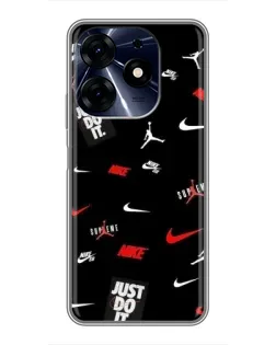 Чехол для TECNO Spark 10c с картинкой «Nike Mix Pattern»