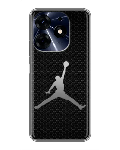 Чехол для TECNO Spark 10c с картинкой «Jordan Dark Carbon» Чехол для TECNO Spark 10c с картинкой «Jordan Dark Carbon»