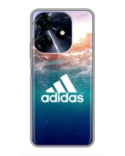 Чехол для TECNO Spark 10c с картинкой «Океанская глубина адидас»