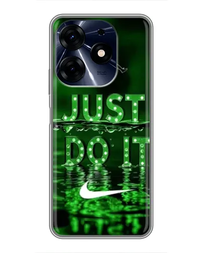 Чехол для TECNO Spark 10c с картинкой «Зеленый неоновый Nike»
