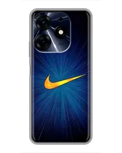 Чохол для TECNO Spark 10c з картинкою «Синій пульс Nike»