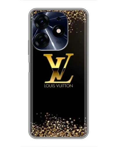 Чехол для TECNO Spark 10c с картинкой «LV — золотые искры» Чехол для TECNO Spark 10c с картинкой «LV — золотые искры»