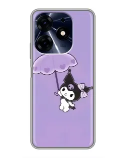 Чехол для TECNO Spark 10c с картинкой «Kuromi с зонтиком» Чехол для TECNO Spark 10c с картинкой «Kuromi с зонтиком»