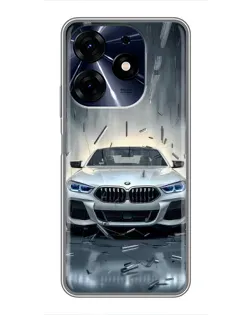 Чехол для TECNO Spark 10c с картинкой «BMW в свете фар» Чехол для TECNO Spark 10c с картинкой «BMW в свете фар»