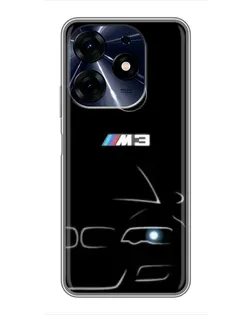 Чехол для TECNO Spark 10c с картинкой «Минималистичный принт BMW M3» Чехол для TECNO Spark 10c с картинкой «Минималистичный принт BMW M3»