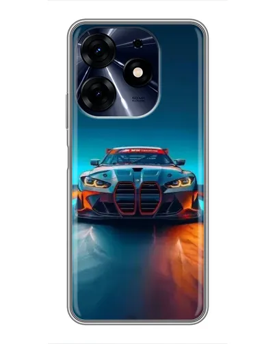 Чехол для TECNO Spark 10c с картинкой «BMW — огни неона» Чехол для TECNO Spark 10c с картинкой «BMW — огни неона»