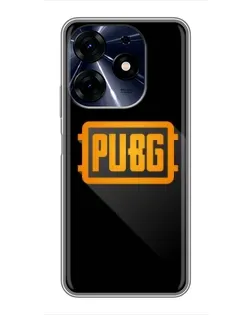 Чехол для TECNO Spark 10c с картинкой «PUBG — рамка лого»