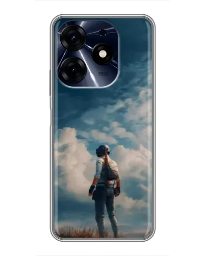 Чехол для TECNO Spark 10c с картинкой «Герой PUBG на скале» Чехол для TECNO Spark 10c с картинкой «Герой PUBG на скале»