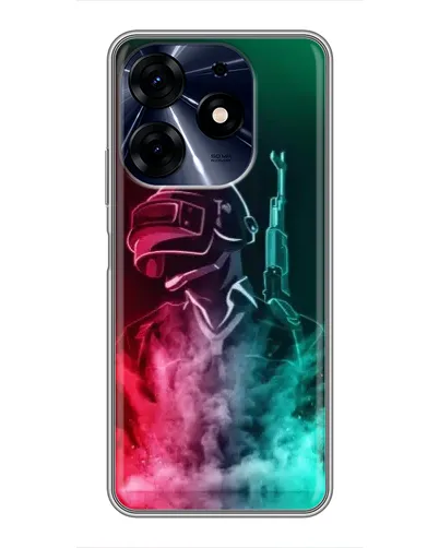 Чехол для TECNO Spark 10c с картинкой «PUBG — огненный воин» Чехол для TECNO Spark 10c с картинкой «PUBG — огненный воин»