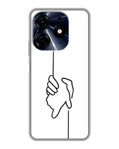 Чехол для TECNO Spark 10c с картинкой «Рука держит» Чехол для TECNO Spark 10c с картинкой «Рука держит»