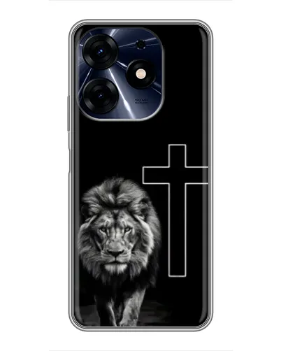Чехол для TECNO Spark 10c с картинкой «Лев и Крест» Чехол для TECNO Spark 10c с картинкой «Лев и Крест»