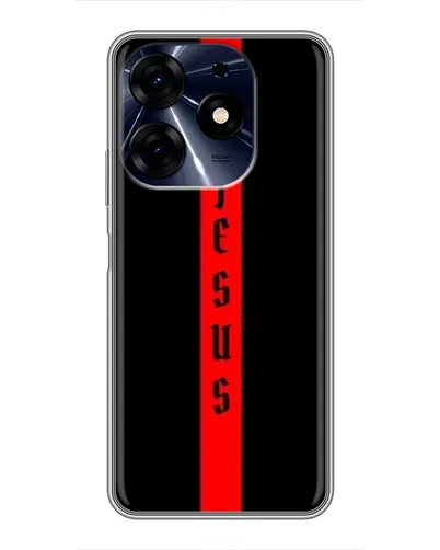 Чехол для TECNO Spark 10c с картинкой «Красная линия веры» Чехол для TECNO Spark 10c с картинкой «Красная линия веры»