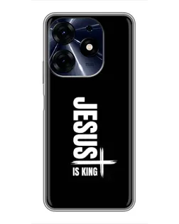 Чехол для TECNO Spark 10c с картинкой «Вертикаль веры Jesus»
