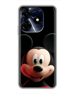 Чехол для TECNO Spark 10c с картинкой «Улыбающийся Микки Маус»