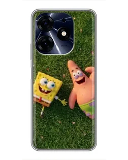 Чохол для TECNO Spark 10c з картинкою «Друзі на галявині»